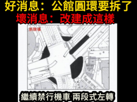 公館圓環被批「史上最垃圾」終於要拆了，但竟改成這樣！路型配置圖曝光被轟：有沒有交通專業？
